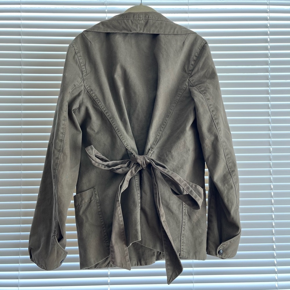 GAP Army/Olive/Green Utility Coat/Jacket —Asymmetrical Zipper—Vintage—Medium
